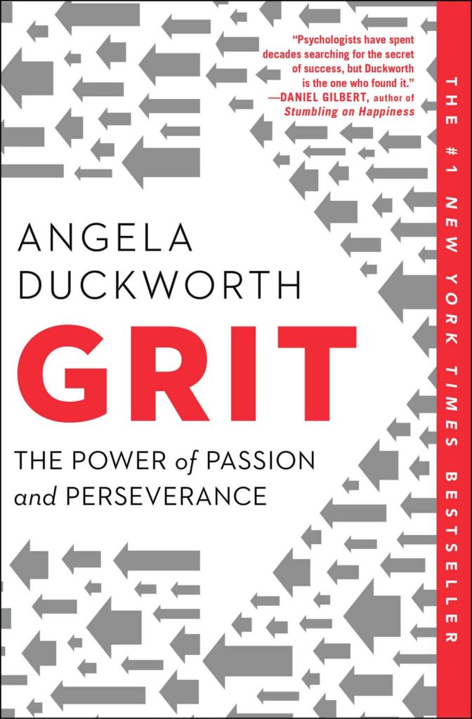 Image is book cover for Grit by Angela Duckworth