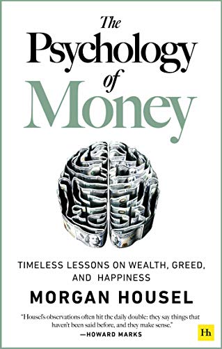Image is book cover for The Psychology of Money by Morgan Housel